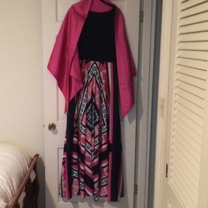 Another super comfortable formal. Sz 16 navy top